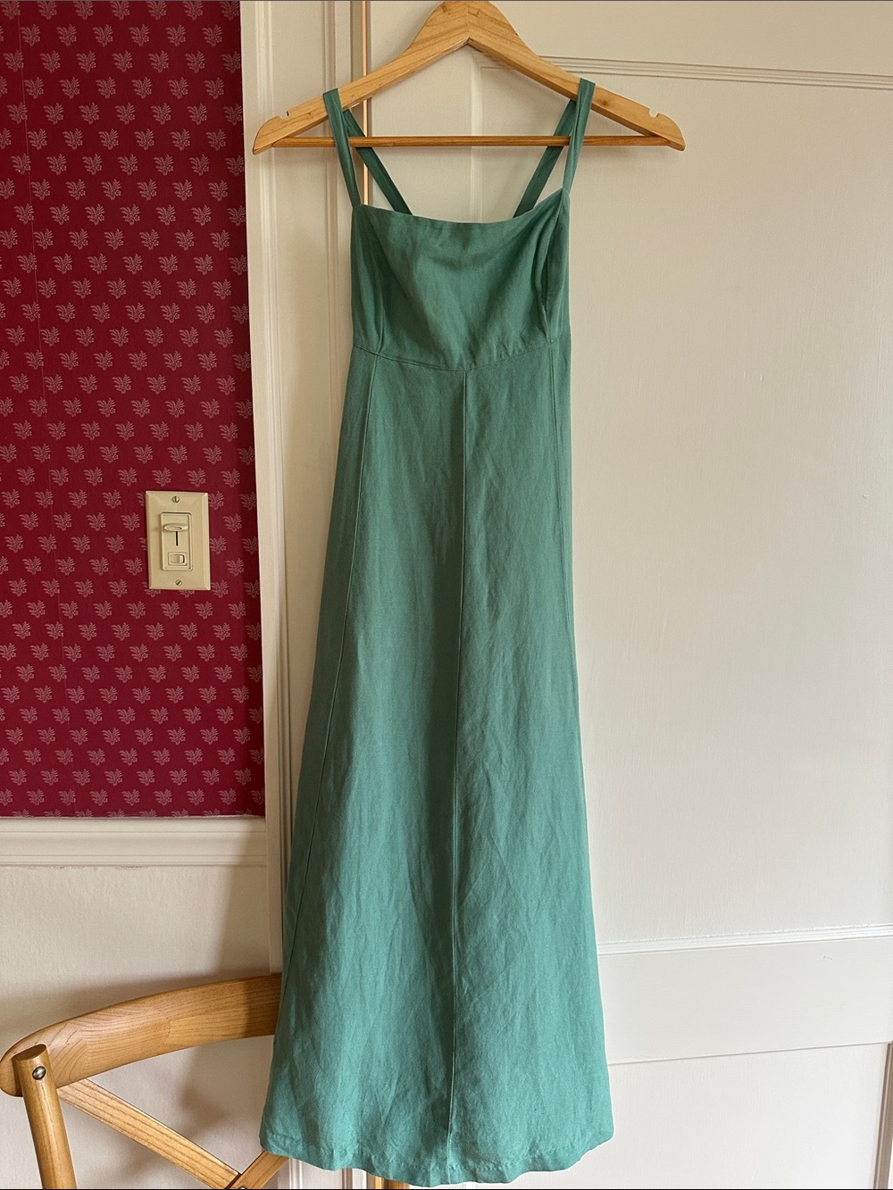 Madewell Green Strappy Maxi Dress